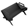 Sulankstoma sodo laužavietė, skirta naudoti lauke, su rankenomis, nešiojama laužavietė, plieninė laužavietė