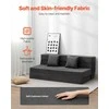Sulankstoma sofa-lova svetainei ir miegamajam, „trys viename“ konvertuojama su 2 pagalvėmis ir plaunamu užvalkalu, sulankstoma lova, miegamasis fotelis