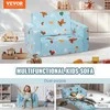 Sulankstoma vaikiška sofa, Žaidimų kilimėlis, Veliūras, 25D kempinė, CPC saugumas