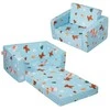 Sulankstoma vaikiška sofa, Žaidimų kilimėlis, Veliūras, 25D kempinė, CPC saugumas