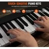 Sulankstomas 88 klavišų skaitmeninis pianinas su Bluetooth ir stovu, MIDI klaviatūra, elektroninis pianinas