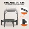 Sulankstomas mini batutas, 40 cm fitneso batutas, vidaus treniruočių batutas, suaugusiųjų batutas namams, tylus batutas su reguliuojama rankena