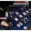 Sulankstomas pokerio stalas 10 žaidėjų, ovalus kazino, 214 cm, nešiojamas, Texas Holdem, Blackjack, kortų žaidimams