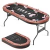VEVOR Sulankstomas pokerio stalas 8 žaidėjams