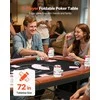 Sulankstomas pokerio stalas 8 žaidėjams, kazino, Texas Holdem, žaidimų stalas, kortoms