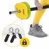4Fizjo Sulankstomas štangos rinkinys su bituminiais svoriais, 20 kg reguliuojamas hantelių rinkinys, jėgos treniruotės namų sporto salei