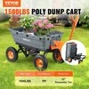 Sunkus sodo vežimėlis 680kg, universalus, polietileninis, 33cm ratai, sodo transportavimo priemonė