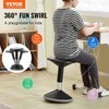 Svyruoklinė kėdė, reguliuojamo aukščio 40–55 cm, aktyvus sėdėjimas 12–18 metų amžiaus vaikams, juoda ergonominė taburetė, vaikiška svyruoklinė kėdė