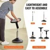 Svyruoklinė kėdė, reguliuojamo aukščio 40–55 cm, aktyvus sėdėjimas 12–18 metų amžiaus vaikams, juoda ergonominė taburetė, vaikiška svyruoklinė kėdė