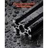 T-formos 2040 aliuminio ekstruzijos profilis 3D spausdintuvams ir CNC staklėms, anoduotas didelio tvirtumo linijinis bėgelis, Europos standarto ekstruzinio aliuminio profilis, juodas, rėmų konstrukcijoms