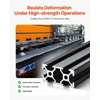 T-formos 2040 aliuminio ekstruzijos profilis, 1000mm linijinis bėgelis 3D spausdintuvui CNC staklėms, anoduotas juodas aliuminio profilis, Europos standarto konstrukcinis rėmas
