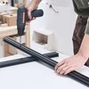 T-formos 2040 aliuminio ekstruzijos profilis 3D spausdintuvams ir CNC staklėms, anoduotas didelio tvirtumo linijinis bėgelis, Europos standarto ekstruzinio aliuminio profilis, juodas, rėmų konstrukcijoms