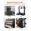 T-formos 2040 aliuminio ekstruzijos profilis 3D spausdintuvams ir CNC staklėms, anoduotas didelio tvirtumo linijinis bėgelis, Europos standarto ekstruzinio aliuminio profilis, juodas, rėmų konstrukcijoms