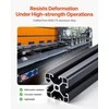T-formos aliuminio ekstruzijos profilis 4040, 1000mm linijinis bėgelis 3D spausdintuvui CNC staklėms, anoduotas juodas aliuminio profilis, Europos standarto konstravimo rinkinys, rėmų medžiaga
