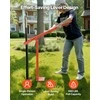 T formos stulpų traukiklis, tvirtas tvoros stulpų ištraukėjas su plokšte ir 119 cm kėlimo grandine, jėgas taupantis įrankis apvaliems stulpams, ženklams ir kelmams, stulpų išėmimo įrankis ūkiui ir sodui