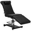 Tatuiruočių kėdė, hidraulinė reguliuojama, juoda sintetinė oda, patogi studijos kėdė, ergonominė tatuiruočių lova