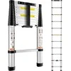 Teleskopinės kopėčios 3.2 m, aliuminės, 170 kg, sulankstomos, daugiafunkcinės, nešiojamos, namams, kemperiui, palėpei