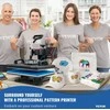 Terminis presas, 5 viename, sublimacija, vinilas, marškinėliai, puodeliai, lėkštės