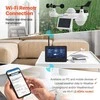 TFT ekranu WiFi meteorologinė stotelė, 7in1 jutiklis, belaidis lauko jutiklis, saulės energija, orų prognozė