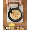 Tortilijų presas, 25 cm ketaus sunkiasvoris rankinis roti gaminimo įrankis su rankena ir 100 vnt. kepimo popieriaus, tešlos tako presas miltinėms tortilijoms, keptuvė papločiams