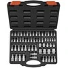 Torx antgalių ir lizdų rinkinys, skirtas namų remontui, 60 dalių S2 legiruotojo plieno, Cr-V plieno torx rinkinys