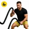 4Fizjo Treniruočių Virvė, 12 Metrų Sunkioji Kovos Virvė Fitnesui, Jėgai ir Kondicionavimui, Funkcinė Treniruočių Virvė