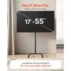 TV staliukas Mobilus televizoriaus stovas su ratukais svetainei miegamajam biurui, nešiojamas televizoriaus vežimėlis, universalus televizoriaus laikiklis, grindinis stovas