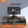 TV staliukas Pasukamas universalus televizoriaus stovas, reguliuojamo aukščio grindų laikiklis 81-140 cm televizoriams, nešiojamas grūdinto stiklo pagrindas, miegamojo ir svetainės TV laikiklis