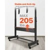 TV staliukas Riedantis TV stovas, mobilus TV vežimėlis 55-100 colių televizoriams, reguliuojamo aukščio TV stovas, grindų TV stovas su ratukais