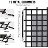 Tvirtas krovininis tinklas 1830 x 1450 mm, su reguliuojamomis sagtimis ir S-kabliais, sunkvežimio krovinių platformai