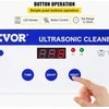 Ultragarsinis valiklis, 0,8 l, 35 W, 40 kHz, Nerūdijančio plieno bakelis, Reguliuojamas laikmatis, Papuošalams, Akiniams