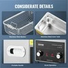 Ultragarsinis valytuvas 3L, 120W, su šildytuvu, laikmačiu ir krepšeliu, skaitmeninė kavitacijos mašina akiniams, laikrodžiams, monetoms, įrankiams ir metalinėms dalims, laboratorinė įranga