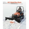 Universalus ATV sniego plūgo komplektas, 1524 mm ašmenys, reguliuojamas kampas, sunkus grandiklis, kiemo, ūkio, kelių valymui