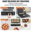 Vaflinė Mini olandiškų blynelių keptuvė, 43 mm poffertjes grilis, 1700W dorayaki kepyklėlė, nelipni nerūdijančio plieno blynų mašina namams ir verslui