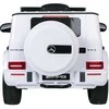 Vaikiškas elektrinis automobilis Mercedes AMG G63 baltas, važiuojamas, licencijuotas, žaislinis automobilis vaikams, elektromobilis