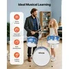Vaikų būgnų rinkinys, 3 dalių, pradedantiesiems, mėlynas, muzikos instrumentas, mušamųjų komplektas