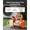 Vakuuminis siurblys oro kondicionieriams ir dervos degazavimui, vienpakopis rotacinis mentinis, 3.5 CFM 100 L/min, 180W, su alyvos buteliuku ir 4 polių varikliu, ŠVOK įrankis