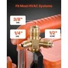 Vakuuminis siurblys ŠVOK ir automobilių kondicionierių priežiūrai, dviejų pakopų rotacinis, 198 L/min, oro kondicionavimo sistemoms, šaltnešio siurblys
