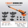 Vamzdžių lenkimo įrankis, rankinis 9.52-25.4mm, 0-180°, vario aliuminio vamzdžiams, lenktuvas