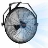 Vandeniui atsparus sieninis ventiliatorius, 57cm, 3 greičiai, 4150 CFM, juodas pramoninis lauko ventiliatorius sandėliui, šiltnamiui, dirbtuvėms ir terasai, galingas vėsinimas