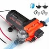 Vandens siurblys kemperiams ir jachtoms, 12V DC 22.7 L/min 4 kamerų savaime užsipildantis diafragminis siurblys su automatiniu slėgio jungikliu, 4.83 bar vandens pompa sodo laistymui