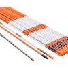 Važiuojamosios dalies žymekliai, 30 vnt., 121.5 cm oranžiniai stiklo pluošto stulpeliai su atšvaitais, sniego kuolai, parkavimo aikštelių, takų žymėjimas, matomumo žymekliai