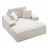Vidaus poilsio krėslas, moderni minkšta itin didelė skaitymo kėdė su pagalvėmis ir porankiais, gili sofa miegamajam ir svetainei, minkštas fotelis
