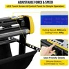 Vinilo pjaustymo įrenginys ženklų gamybai, 870 mm popieriaus tiekimas, automatinis kontūro pjovimas, LCD ekranas, vinilo pjaustymo mašina, ženklų braižytuvas, lipdukų pjaustytuvas