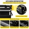 Vinilo pjaustymo įrenginys ženklų gamybai, 870 mm popieriaus tiekimas, automatinis kontūro pjovimas, LCD ekranas, vinilo pjaustymo mašina, ženklų braižytuvas, lipdukų pjaustytuvas
