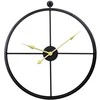 Vintažinis sieninis laikrodis Circulo 56 cm, juodo metalo rėmas, lofto stiliaus, didelis dekoratyvinis, retro, industrinis