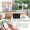 Wi-Fi meteorologijos stotis su 7.5 colių ekranu, vidaus/lauko, saulės jutiklis, namų orų stotis, skaitmeninė stotelė