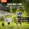 Žarnos ritė vežimėlis, 53 m, tvirtas, milteliniu būdu dažytas plienas, laistymo žarnos vežimėlis, mobilus įrankis su ratukais, sodo žarnos laikiklis
