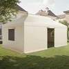 Žieminis pavėsinės uždangalas, tinka 3.66 x 6.10 m kietojo stogo pavėsinėms, visų oro sąlygų dviejų aukštų pavėsinės uždangalas, uždaras sandėliavimo pastogės uždangalas