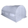 FunFit Arkinis šiltnamis Baltas su orlaidėmis 300x600-18m2 (Baltas)